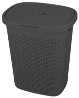 Addis Rattan 50 Litre Laundry Basket - Charcoal