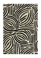 Habitat Skandi Brush Marks Rug - Black & White - 120x170cm