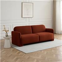 Kyoto Ralph Small Double Velvet Clic Clac Sofa Bed - Burnt Orange