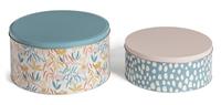 Argos Home Floral Pack of 2 Cake Tin