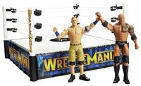 WWE WrestleMania The Rock vs John Cena Superstar Ring Bundle