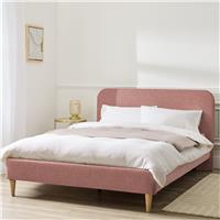 Argos Home Mya Kingsize Fabric Bed Frame - Pink