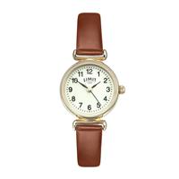 Limit Ladies White Dial Tan Leather Strap Watch