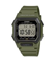 Casio Square Dial Green Strap Digital Watch