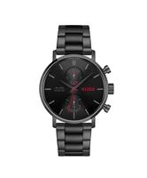 Hugo Take It Off Black Dial Stainless Steel Bracelet Watch