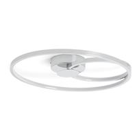 Habitat Pill Metal LED Flush Ceiling Light - Chrome