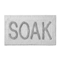 Catherine Lansfield Soak Grey Bath Mat - 50x80cm