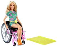 Barbie Fashionista Blonde Doll with Wheelchair & Ramp - 29cm