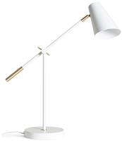 Habitat Vesper Cone Task Table Lamp - White & Gold