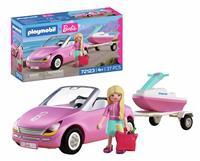 PLAYMOBIL x Barbie Convertible Car with Trailer & Jet Ski Playset