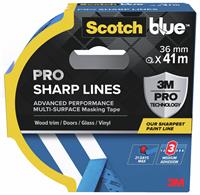 ScotchBlue PRO Sharp Lines Advanced Multi-Surface Masking Tape - 36mm x 41m
