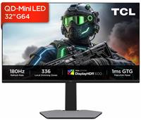 TCL 32G64-UK 32 Inch 180Hz QHD Mini LED Gaming Monitor
