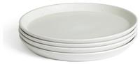 Habitat Addison 4 Piece Stoneware Side Plate - White