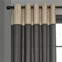 Habitat Plain Header Eyelet Curtains - Grey