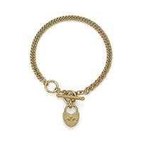 Olivia Burton Lock Heart Gold Plated Toggle Bracelet