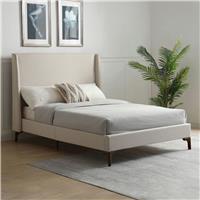 Kyoto Darcy Super King Fabric Bed Frame - Stone