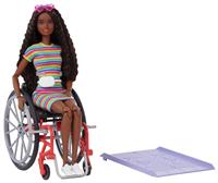 Barbie Fashionista Doll with Wheelchair and Ramp - 29cm