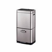 EKO Himalaya 60 Litre Kitchen Sensor Recycling Bin - Stainless Steel