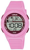 Lorus Girls Pink Silicone Strap Digital Watch