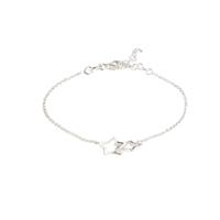 Revere Sterling Silver Double Star Charm Bracelet