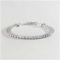 Revere Sterling Silver Panther Link Flat Bracelet