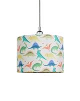 Habitat Kids White Dino Drum Lampshade - 25cm