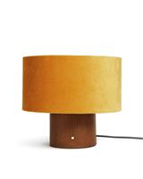 Habitat Corduroy Touch Table Lamp - Mustard & Walnut