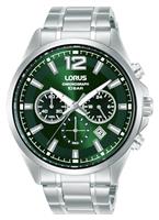 Lorus Men's Stainless Steel Green Dial Bracelet Watch