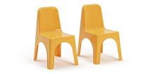 Bica Kids Set of 2 Yellow Plastic Chairs