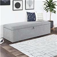 Julian Bowen Sorrento Blanket Box - Light Grey