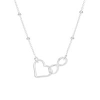 Revere Sterling Silver Infinity Heart Pendant Necklace