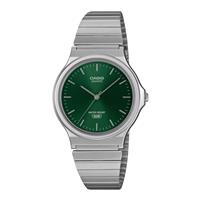 Casio Green Dial Analogue Stainless Steel Bracelet Watch
