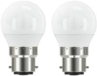 Argos Home 4.2W LED Mini Globe BC Light Bulb - 2 Pack