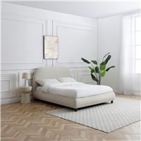 Kyoto Nialle Kingsize Fabric Bed Frame - Natural