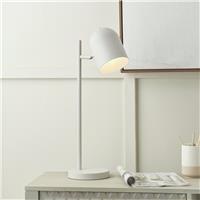 Pacific Finn Metal Cloche Table Lamp - Light Grey