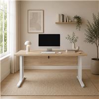 Furniture To Go Prima Desk - White and Oak