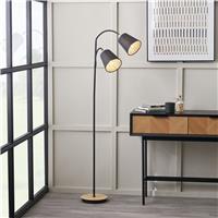 Pacific Juna Steel Multihead Floor Lamp - Black