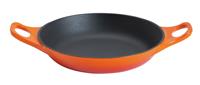 Habitat 20cm Round Cast Iron Oven Dish - Orange