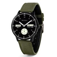 Tikkers Smart Series 60 Green Canvas Strap Smart Watch