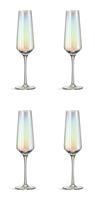 Habitat Iridescent Lustre Set of 4 Champagne Flute