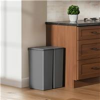 EKO Morandi 60 Litre Touch Top Recycling Bin - Grey