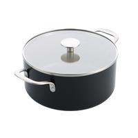 KitchenAid Black Aluminium 24cm Casserole Dish