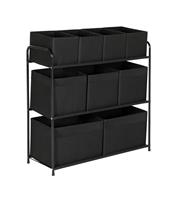 Argos Home 9 Box Storage Unit - Black