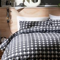 Habitat Industrial Spot Black & White Bedding Set - Kingsize
