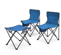 Pro Action Folding Camping Table and Two Chairs