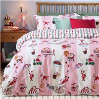 furn Passport To The North Pole Pink Bedding Set - King size