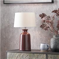 Pacific Helka Ceramic React Glaze Table Lamp - Mulberry
