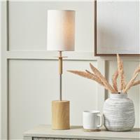 Pacific Bonham Metal Veneer Table Lamp