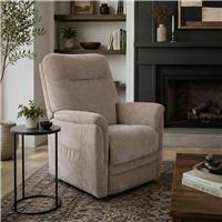 Aspire Dual Motor Fabric Power Rise Recliner Chair - Natural