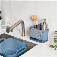 ReBorn 2 Piece Washing Up Bowl and Sink Tidy Set - Blue